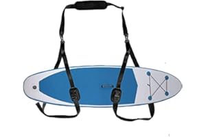 DEEALL Kayak Carry Strap Portable Stand up Surfboard Shoulder Strap Paddleboard Canoe SUP Carring Strap Adjustable Nylon Carry Belt