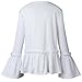 Kumer Women's 3/4 Sleeve Casual Work Office Blazer Open Front Cardigan Mini Blazer Jacket