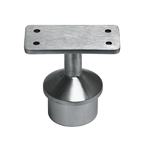 T 316 Stainless Steel Round Post Cap Connector with Adjustable Joint
