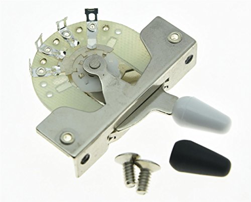 KAISH 5 Way Guitar Pickup Selector Switch CRL Style Switches for ST Strat Tele with 2 Tips