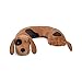 Critter Piller Kid's Travel Buddy and Comfort Pillow, Brown Dog