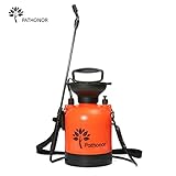 Super Garden Sprayer, PATHONOR 3L/0.8Gal Pressure Sprayer weed Sprayer with 22 inch Wand and 51 inch hose for Fertilizer Herbicides Pesticides