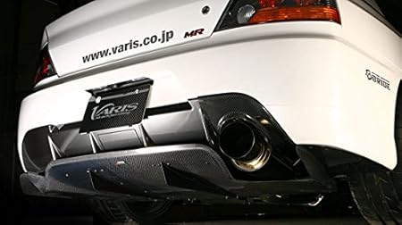 Amazon ランサーエボリューション Ix Mr 09バージョン リアディフューザー Ver 2 ハーフカーボンvami 098 リアアンダースポイラー 車 バイク