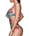 Tempt Me One Piece Boho Style Flower Print Monokini Sexy Padded Bathing Suit