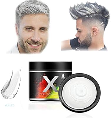 White Hair Color Wax One Time Temporary Modeling Natural Color