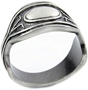 Chogial Jewelry Cosplay Costume Black Panther Wakanda King T'Challa Pendant Necklace Ring Earrings Stud (9, Ring)