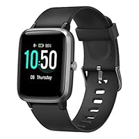 LETSCOM Fitness Tracker with Heart Rate Monitor, Smart Watch, Activity Tracker, Step Counter, Sleep Monitor, Calorie Counter, 1.3" Touch Screen, IP68 Waterproof Pedometer Watch for Kids Women Men