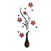 Vovotrade DIY Vase Flower Tree Crystal Arcylic 3D Wall Stickers Decal Home Decor (B)