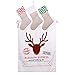 YYout 3 Pack Natural Burlap Christmas Stockings for Classic Holiday Decoration and Gift Holder, with 1 Pcs Personalized Jumbo Santa Bag (4 Pack)