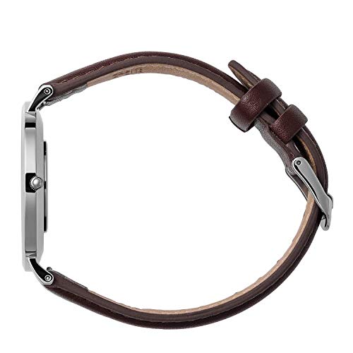 Ice-Watch - CITY classic Brown silver - Reloj marrone para Hombre con Correa de cuero - 016228 (Medium) - Imagen 4