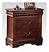 Acme Louis Philippe Nightstand in Cherry
