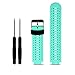 HWHMH 1PC Replacement Silicone Bands With 2PCS Pin Removal Tools For Garmin Forerunner 220/230/235/620/630 (No Tracker, Replacement Bands Only)