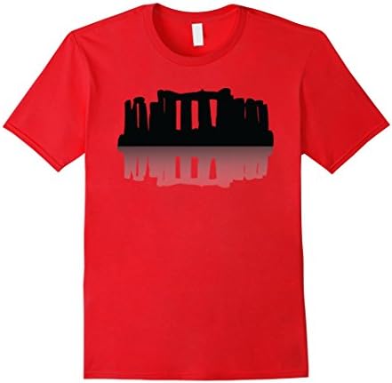 Stonehenge Design T-Shirt - Male Large - Red