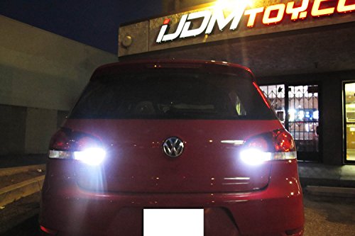 iJDMTOY Error Free 21-SMD 7440 W21W LED Backup Reverse Light Bulbs For 2010-2014 Volkswagen MK6 Golf or GTi
