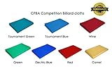 CPBA Competition Worsted Professional Pool Table Cloth – Fast Speed High Accuracy Pre-Cut Bed and Rails