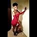 TOB Women's Sexy Off Shoulder Backless Lace Up Club Bodycon Mini Dress,Red,Medium