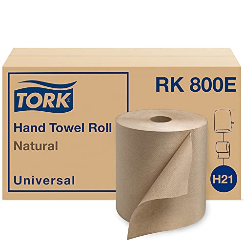 Tork Paper Towel Roll Natural Universal Hand Roll, Natural Paper