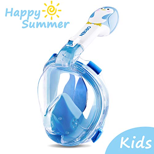Orsen Full Face Snorkel Mask, World's First CO2 Standard Snorkel Mask