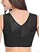 Intimate Portal Women Elegance Leisure Bra Wire Free Full Coverage Pocketed Bra Black 40D 42B 42C 44A