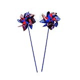 Large Patriotic Pinwheels (12 Pack) Jumbo Size - USA Flag Designs