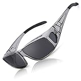 LVIOE Over Glasses Sunglasses Wrap Around Polarized