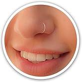 Rose Gold Nose Ring,22G Nose Hoop Piercing ,14k Gold Filled Nose Rings,Small nose hoop