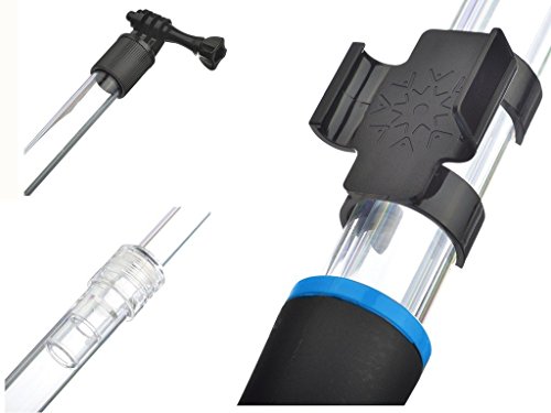 SHOOT Waterproof Selfie Stick for GoPro HERO 6/5/4/3+/3 AKASO EK7000 Transparent Extension Float Floating Monopod with Remote Clip for Campark AKASO DBPOWER Crosstour FITFORT Cameras Accessories(Blue - Thumbnail 3