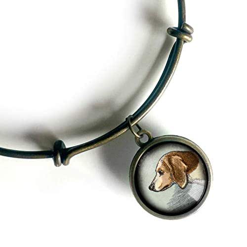 Beagle Dog charm bracelet Handmade