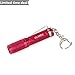 GLAREE E03 Keychain Flashlight, CREE LED 150 Lumens Mini Torch AAA Battery EDC Pocket Penlight Portable Emergency Light, Red