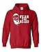 City Shirts Fear The Beard Harden Basketball Houston Sweatshirt Hoodie (Large, Red)