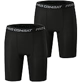 HYCOPROT Men’s Compression Shorts Spandex Sports Underwear Athletic Performance Baselayer Workout Running Active Tights
