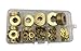 HVAZI 225PCS Brass Flat Washers Assortment Kit,for M3 M4 M5 M6 M8 M10 M12 M14 Screws/Bolt