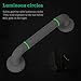 ROSENICE Grab Bar - 12-inch Shower Handle Bathroom Balance Bar - Safety Luminous Circles- Handicap, Elderly, Injury, Non-slip, Senior Assist Bath Handle
