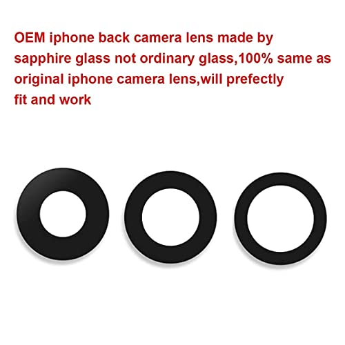 Afeax OEM Back Rear Camera Sapphire Lens Replacement for iPhone 12 Pro