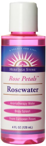 Heritage Store Body Oil, Rosewater, 4 Ounce