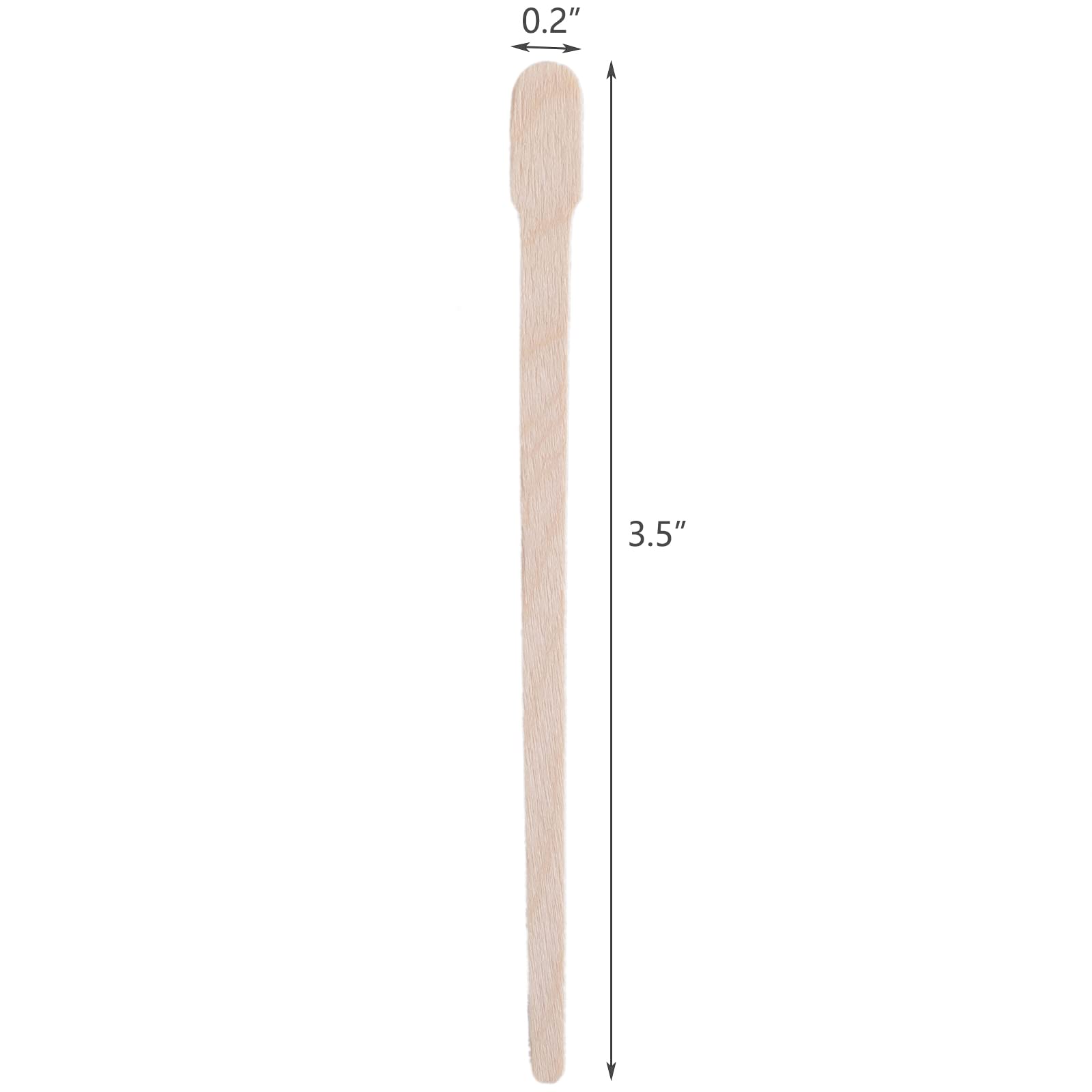 Hedume 2000 Pack Wax Spatulas Whaline Wood Waxing Applicator Sticks Small for Hair Removal Eyebrow Body