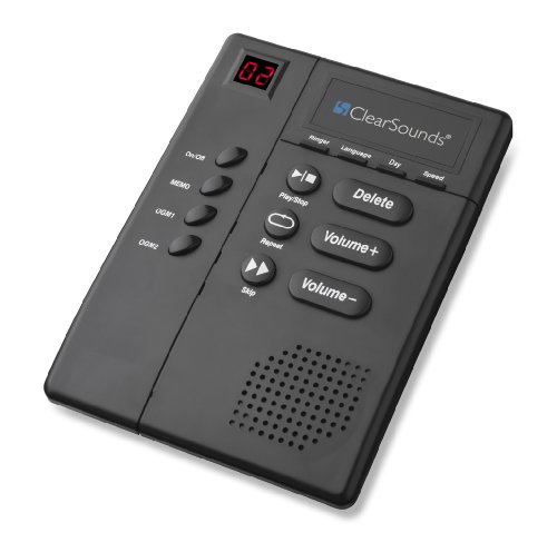 ClearSounds ANS3000 Amplified Answering Machine for Analog Telephones Landline with Up to 30dB Amplification