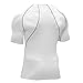 BALEAF Men's Short Sleeve Compression Shirts Gym Base Layer Compression Tops Color White Size M
