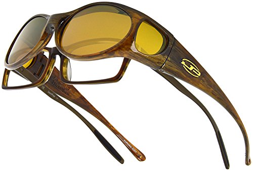 Aurora JP Fitovers - Brown Marble - Yellow Lens (AR008Y)