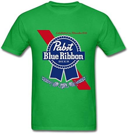 Catsmini Creative Men's Pabst Blue Ribbon T-Shirts Large