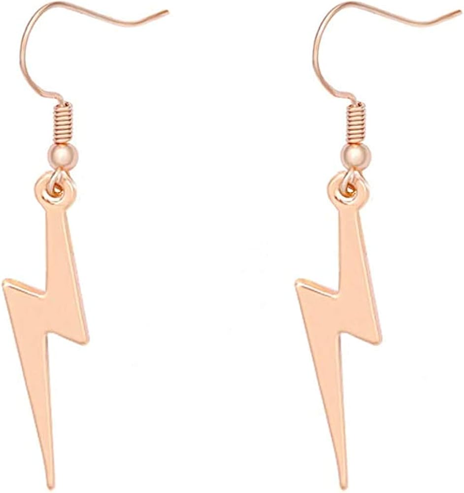Novelty Lightning Bolt Threader Earrings Lightweight Charm Delicate