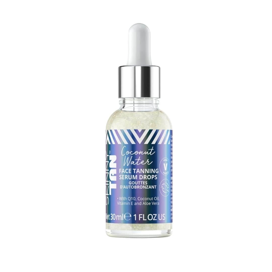 Skinny Tan Coconut Water Serum Tanning Drops - Fake Tan Face Serum with Youth Boosting Q10 & VItamin E for Natural Glow, Vegan & Cruelty Free Skincare - 30ml โ image 1