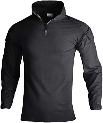 YOUNGFASHION Men's Military Airsoft BDU Shirt Combat Tactical Long Sleeve Shirt
