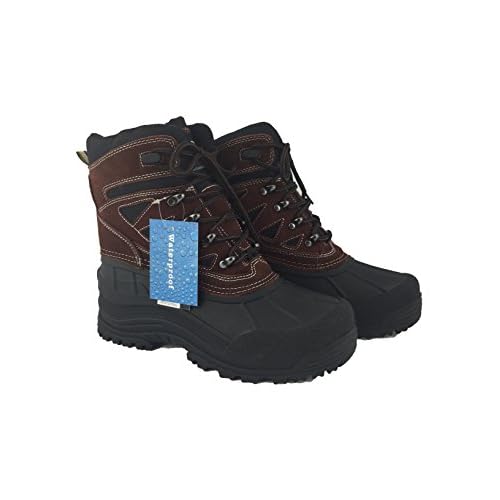 labo leather waterproof winter duck snow boots