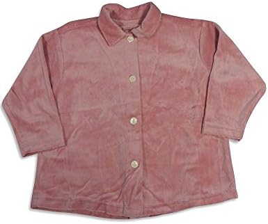 Mulberribush - Little Girls' Long Sleeve Velour Swing Jacket, Rose Pink 26974-6/6X