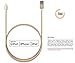 Volts 10ft Lightning Cable to USB [Apple MFi Certified] Charger w/ Ultra Compact Connector Head for Apple iPhone 7 / 6 / 5 / 6s Plus, iPod, iPad & more (3 meter - Gold)