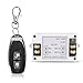 DC 12V LED Heavy Duty 30A Latching Function Single Channel Remote Control Wireless On Off Switch Controller Set - Remote Wireless Receiver Handles Up to 350W on Low Voltage DC 12 Volt Sleek Black FOB
