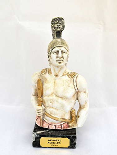 Estia Creations Achilles Ancient Greek Hero of Trojan war Sculpture Statue Bust