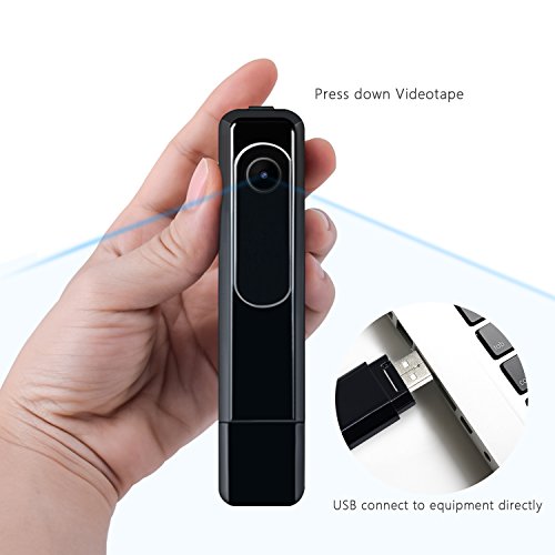 Ehomful mini spy hidden body camera,1080p hd wearable s…