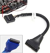 Multibao USB 3.0 20 Pin Male to USB 2.0 9 Pin Female Adapter Cable 10cm view 5